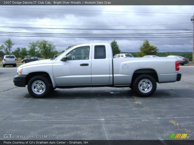 Bright Silver Metallic / Medium Slate Gray 2007 Dodge Dakota ST Club Cab