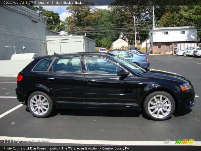 Brilliant Black / Black 2011 Audi A3 2.0 TFSI quattro