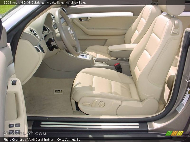 Alpaka Beige Metallic / Beige 2008 Audi A4 2.0T Cabriolet