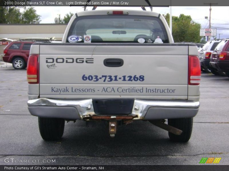 Light Driftwood Satin Glow / Mist Gray 2000 Dodge Dakota SLT Crew Cab