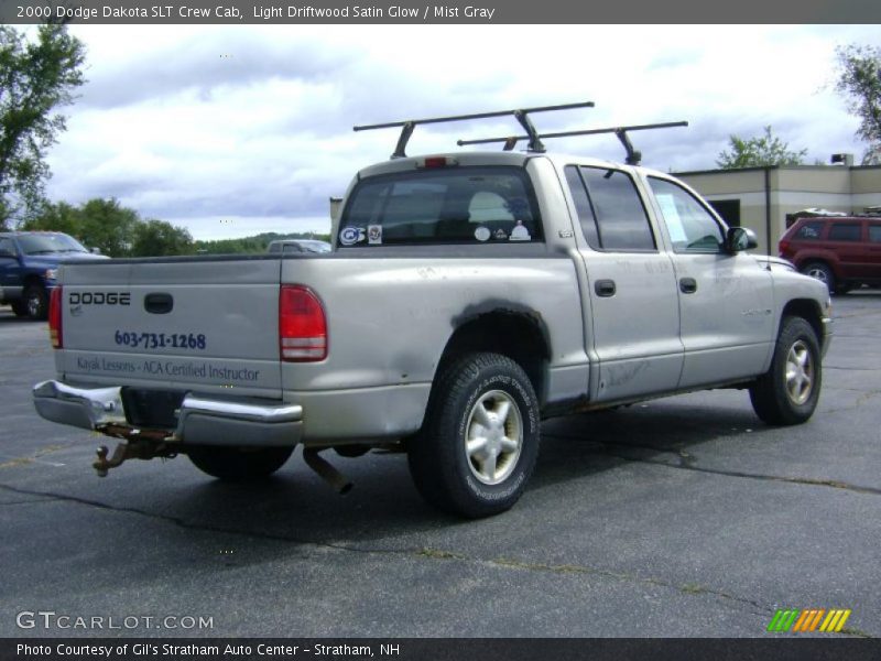 Light Driftwood Satin Glow / Mist Gray 2000 Dodge Dakota SLT Crew Cab