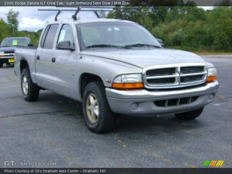 Light Driftwood Satin Glow / Mist Gray 2000 Dodge Dakota SLT Crew Cab