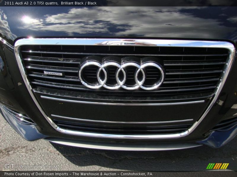 Brilliant Black / Black 2011 Audi A3 2.0 TFSI quattro