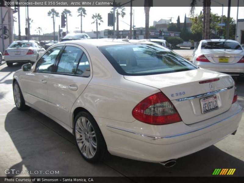 Arctic White / Cashmere 2008 Mercedes-Benz E 350 Sedan