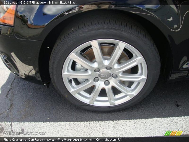 Brilliant Black / Black 2011 Audi A3 2.0 TFSI quattro