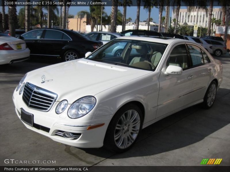 Arctic White / Cashmere 2008 Mercedes-Benz E 350 Sedan