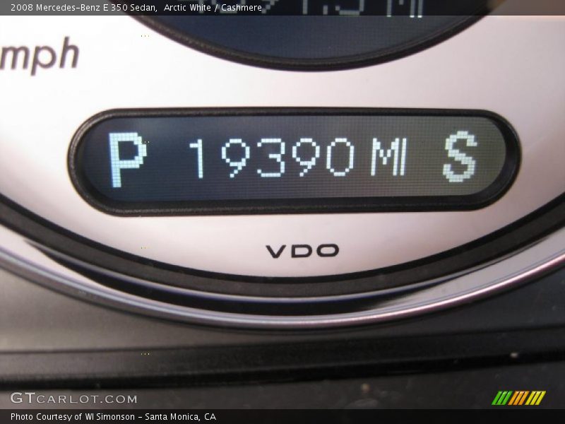 Arctic White / Cashmere 2008 Mercedes-Benz E 350 Sedan