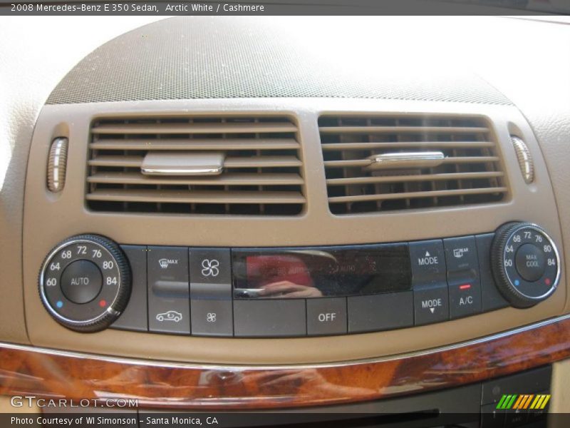 Arctic White / Cashmere 2008 Mercedes-Benz E 350 Sedan