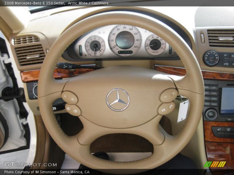 Arctic White / Cashmere 2008 Mercedes-Benz E 350 Sedan