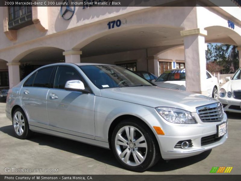 Iridium Silver Metallic / Black 2009 Mercedes-Benz C 300 Luxury