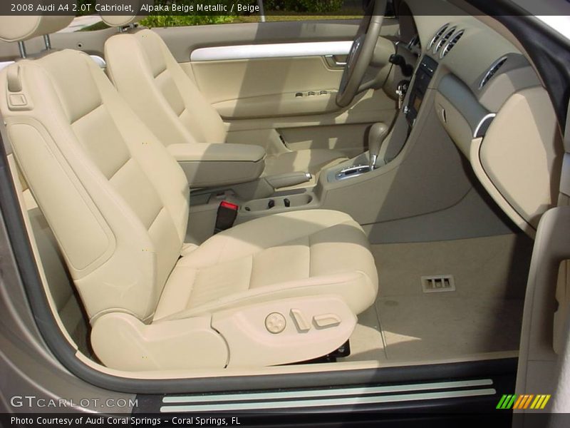 Alpaka Beige Metallic / Beige 2008 Audi A4 2.0T Cabriolet