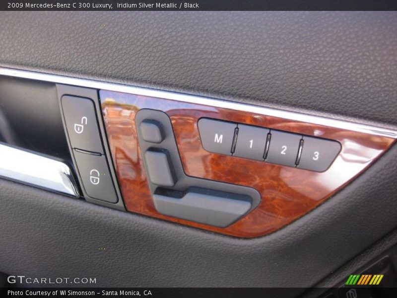 Iridium Silver Metallic / Black 2009 Mercedes-Benz C 300 Luxury