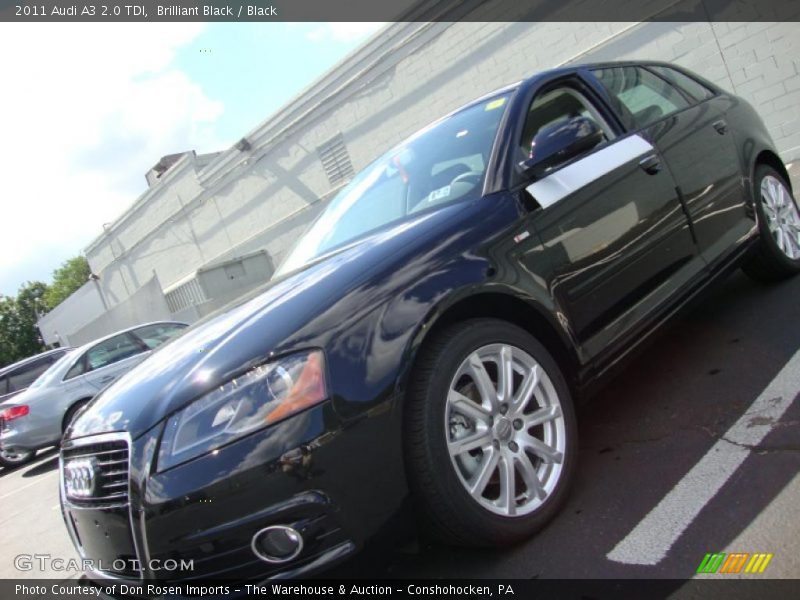 Brilliant Black / Black 2011 Audi A3 2.0 TDI