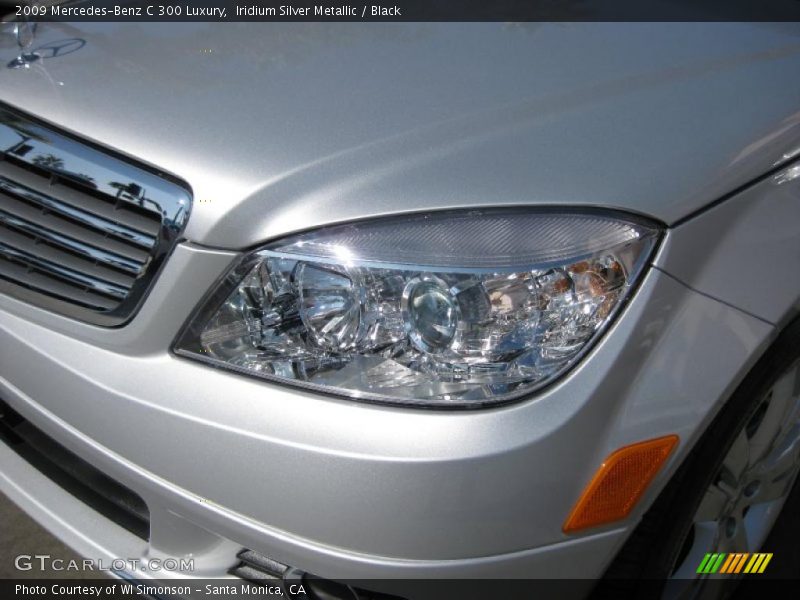 Iridium Silver Metallic / Black 2009 Mercedes-Benz C 300 Luxury