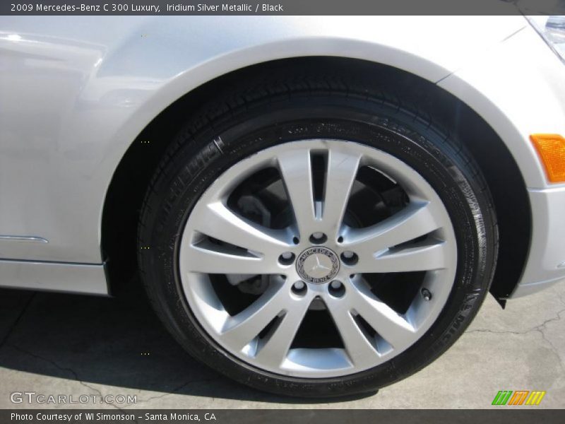 Iridium Silver Metallic / Black 2009 Mercedes-Benz C 300 Luxury