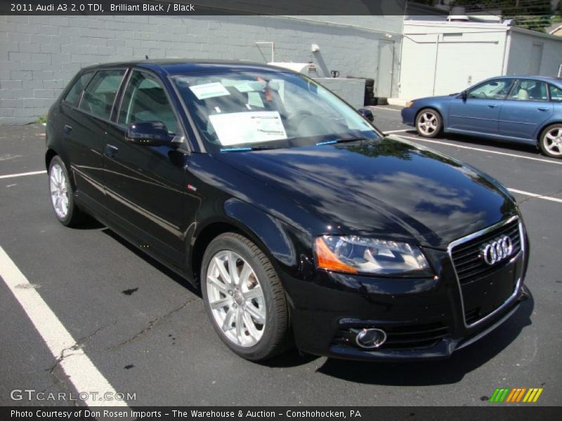 Brilliant Black / Black 2011 Audi A3 2.0 TDI