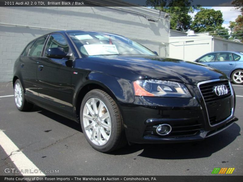 Brilliant Black / Black 2011 Audi A3 2.0 TDI