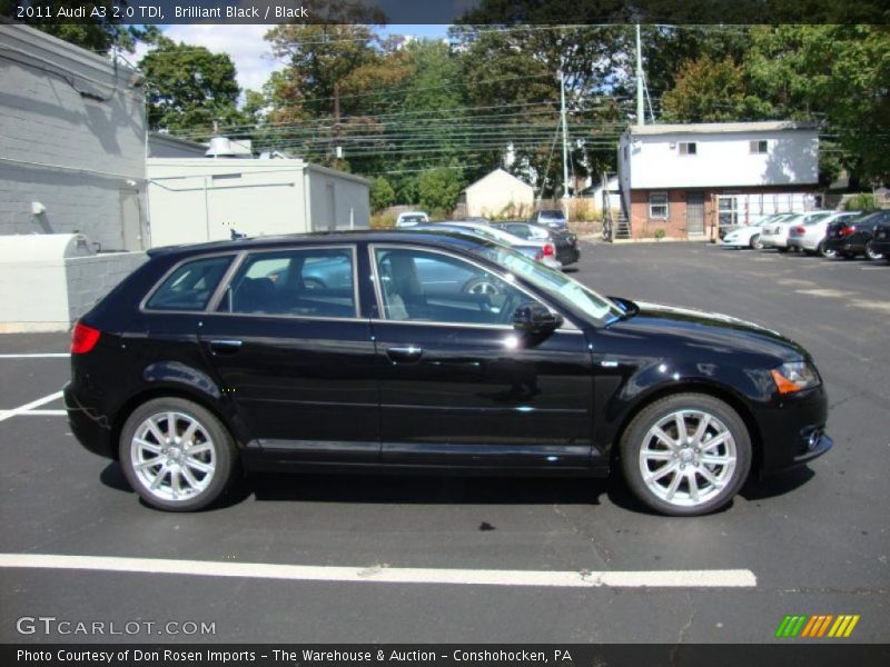 Brilliant Black / Black 2011 Audi A3 2.0 TDI