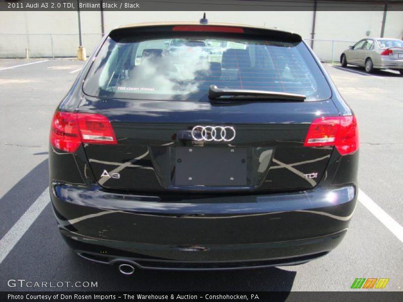 Brilliant Black / Black 2011 Audi A3 2.0 TDI