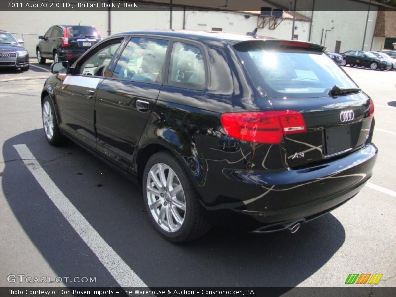 Brilliant Black / Black 2011 Audi A3 2.0 TDI