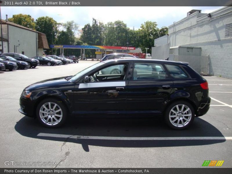 Brilliant Black / Black 2011 Audi A3 2.0 TDI
