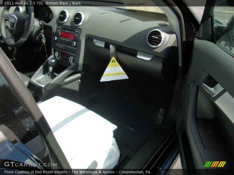 Brilliant Black / Black 2011 Audi A3 2.0 TDI