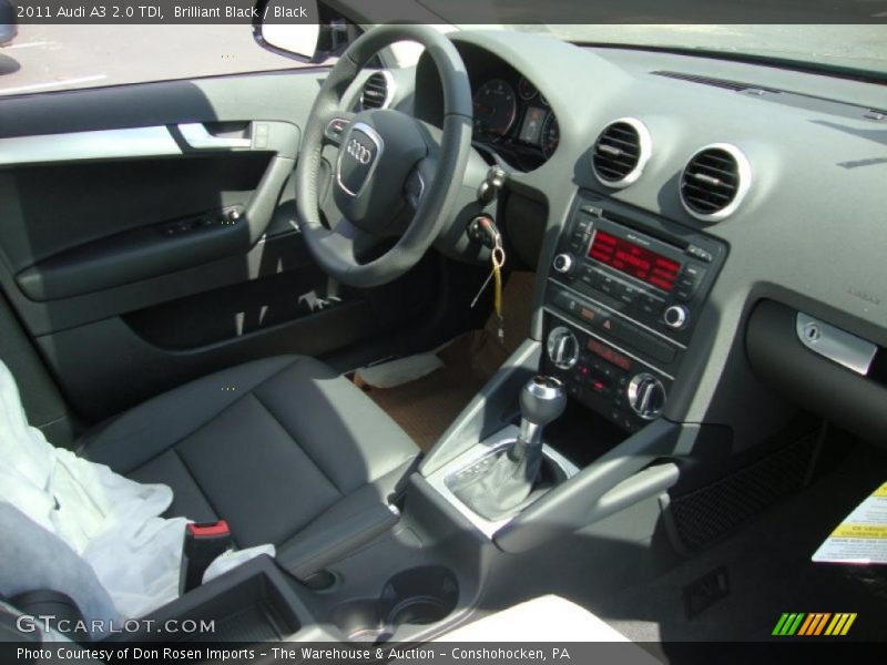 Brilliant Black / Black 2011 Audi A3 2.0 TDI