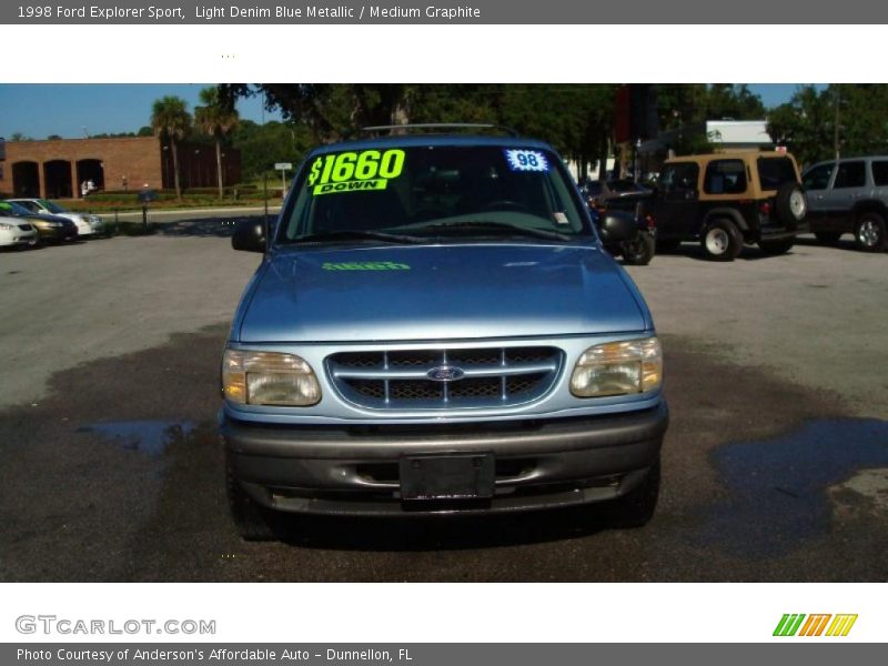 Light Denim Blue Metallic / Medium Graphite 1998 Ford Explorer Sport
