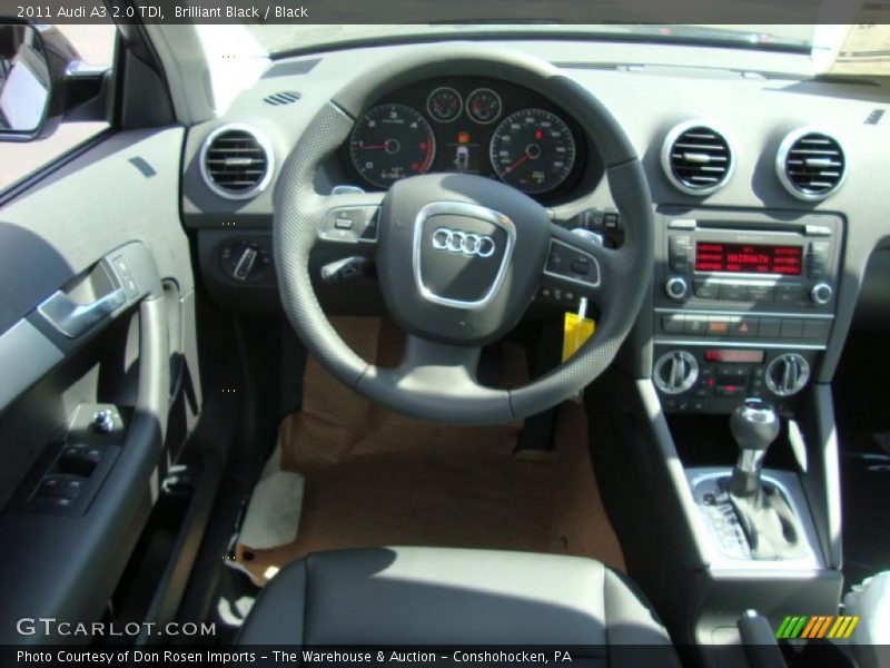 Brilliant Black / Black 2011 Audi A3 2.0 TDI