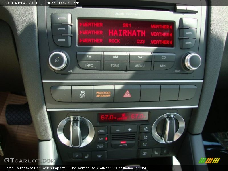 Brilliant Black / Black 2011 Audi A3 2.0 TDI