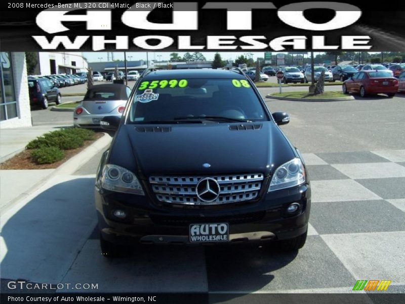 Black / Black 2008 Mercedes-Benz ML 320 CDI 4Matic