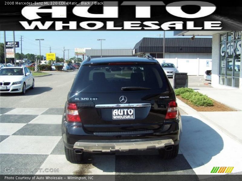 Black / Black 2008 Mercedes-Benz ML 320 CDI 4Matic