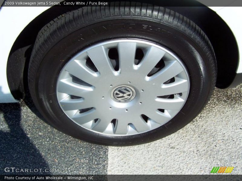 Candy White / Pure Beige 2009 Volkswagen Jetta S Sedan