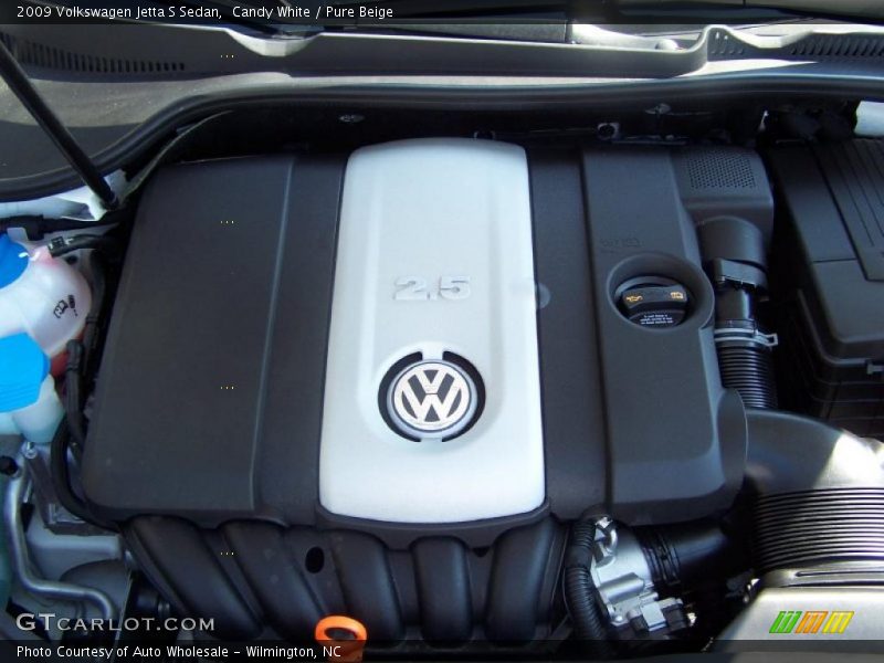 Candy White / Pure Beige 2009 Volkswagen Jetta S Sedan