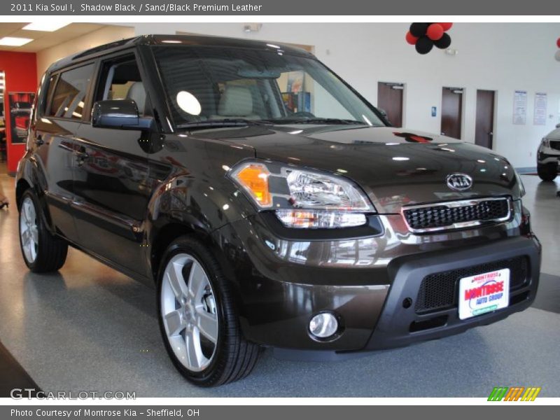 Shadow Black / Sand/Black Premium Leather 2011 Kia Soul !