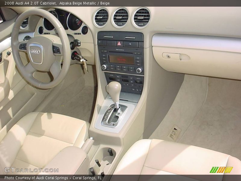 Alpaka Beige Metallic / Beige 2008 Audi A4 2.0T Cabriolet