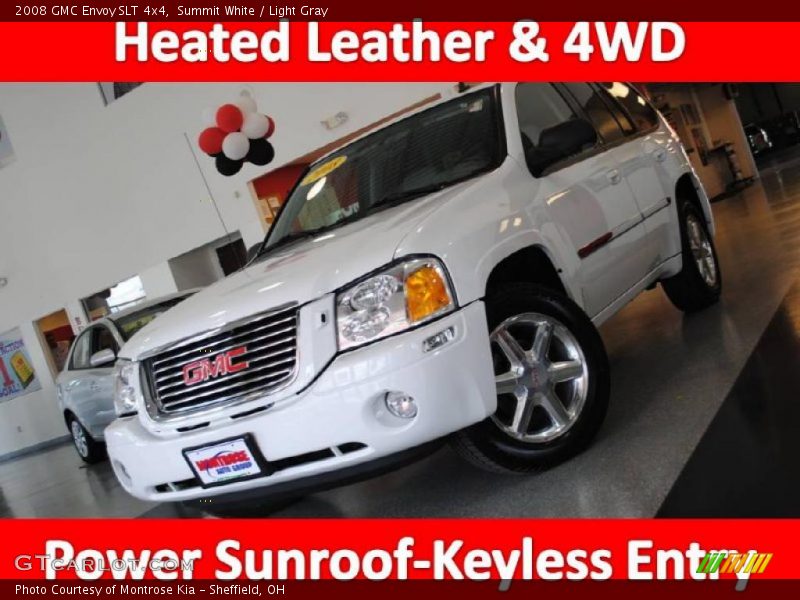Summit White / Light Gray 2008 GMC Envoy SLT 4x4
