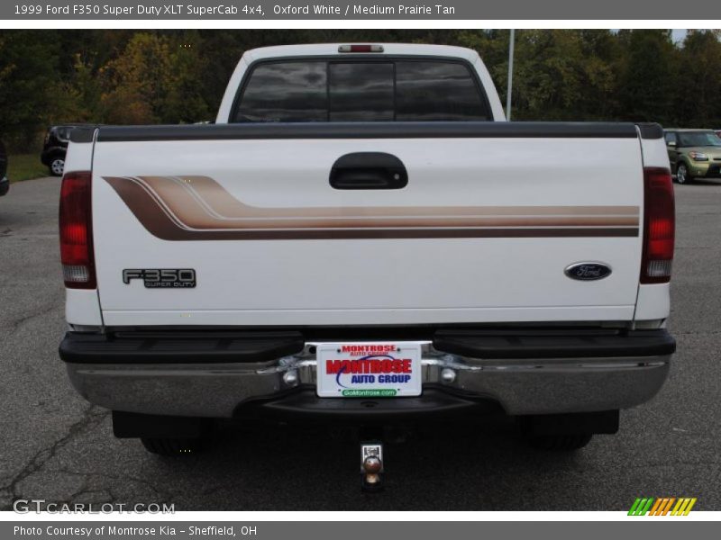 Oxford White / Medium Prairie Tan 1999 Ford F350 Super Duty XLT SuperCab 4x4
