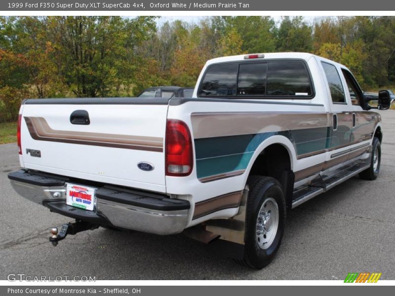 Oxford White / Medium Prairie Tan 1999 Ford F350 Super Duty XLT SuperCab 4x4