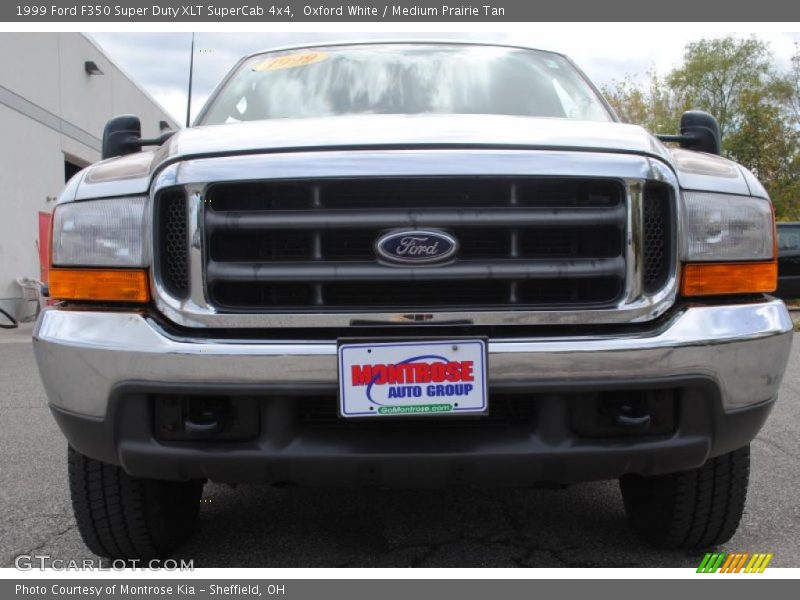 Oxford White / Medium Prairie Tan 1999 Ford F350 Super Duty XLT SuperCab 4x4