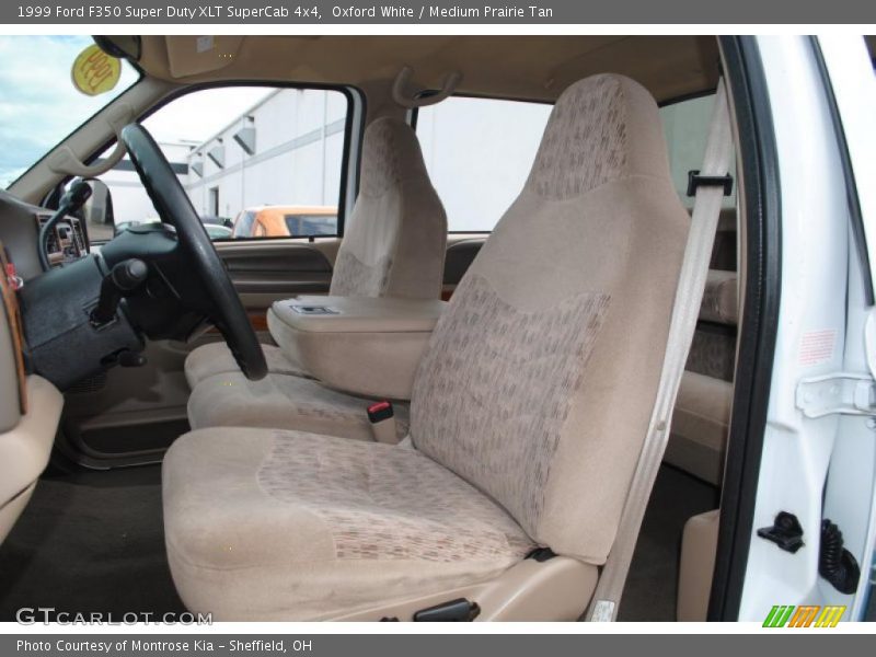Oxford White / Medium Prairie Tan 1999 Ford F350 Super Duty XLT SuperCab 4x4