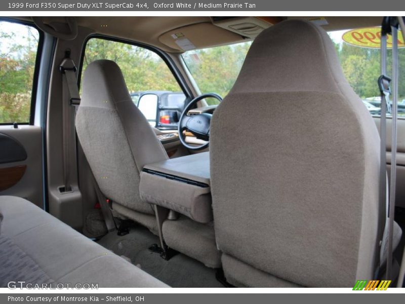 Oxford White / Medium Prairie Tan 1999 Ford F350 Super Duty XLT SuperCab 4x4