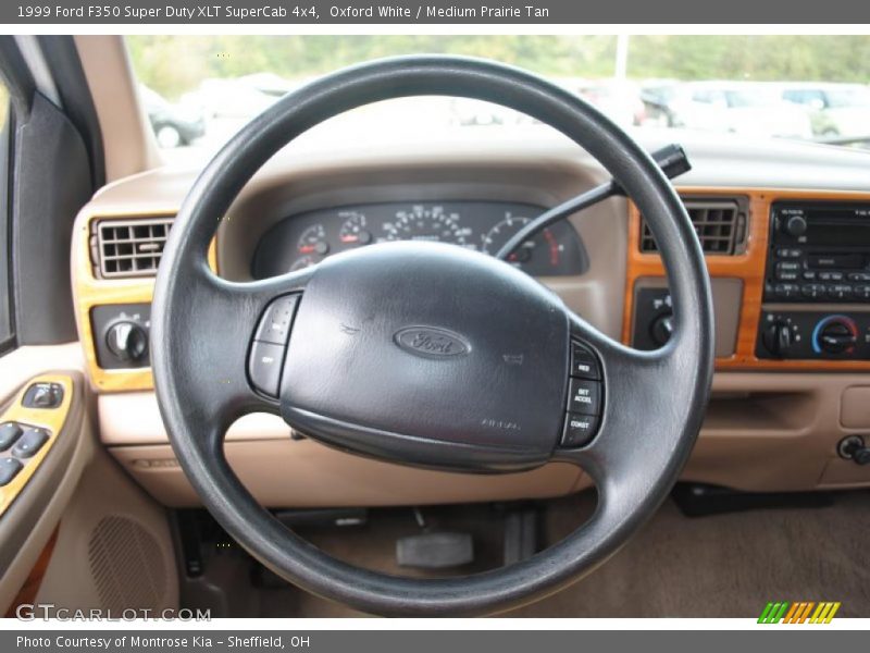 Oxford White / Medium Prairie Tan 1999 Ford F350 Super Duty XLT SuperCab 4x4