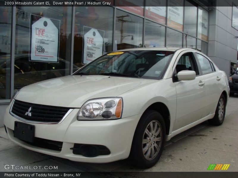 Dover White Pearl / Medium Gray 2009 Mitsubishi Galant ES