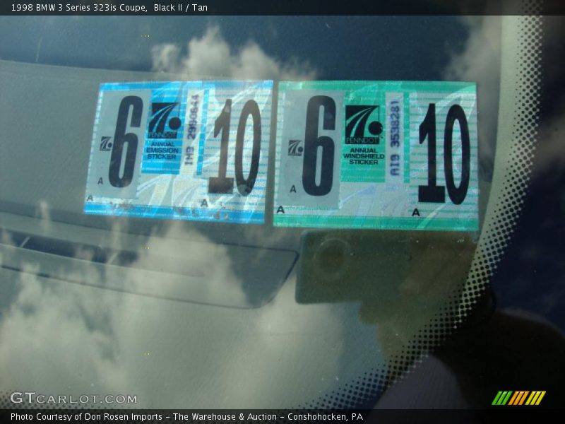 Black II / Tan 1998 BMW 3 Series 323is Coupe