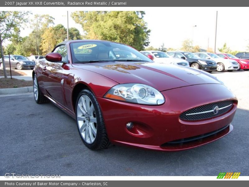 Radiance Red Metallic / Caramel 2007 Jaguar XK XK8 Convertible