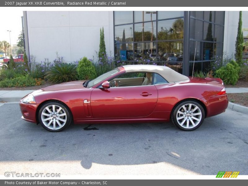 Radiance Red Metallic / Caramel 2007 Jaguar XK XK8 Convertible