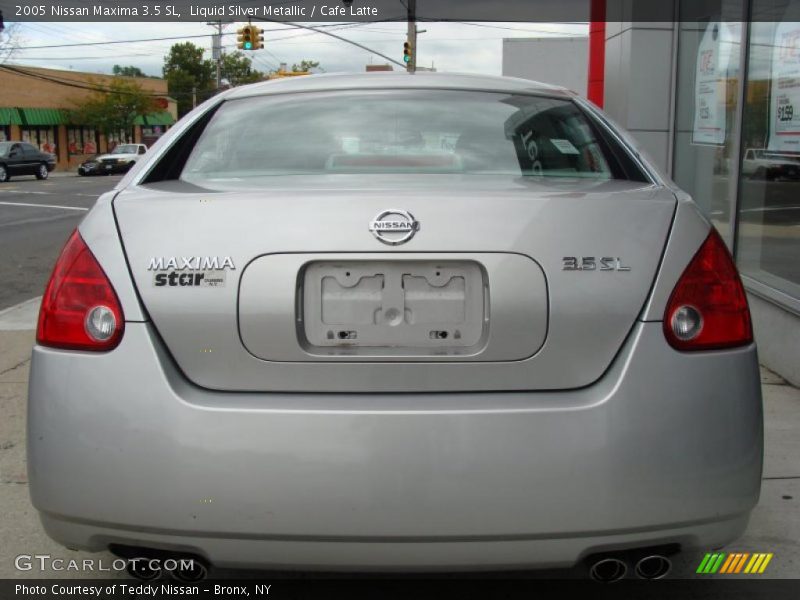 Liquid Silver Metallic / Cafe Latte 2005 Nissan Maxima 3.5 SL