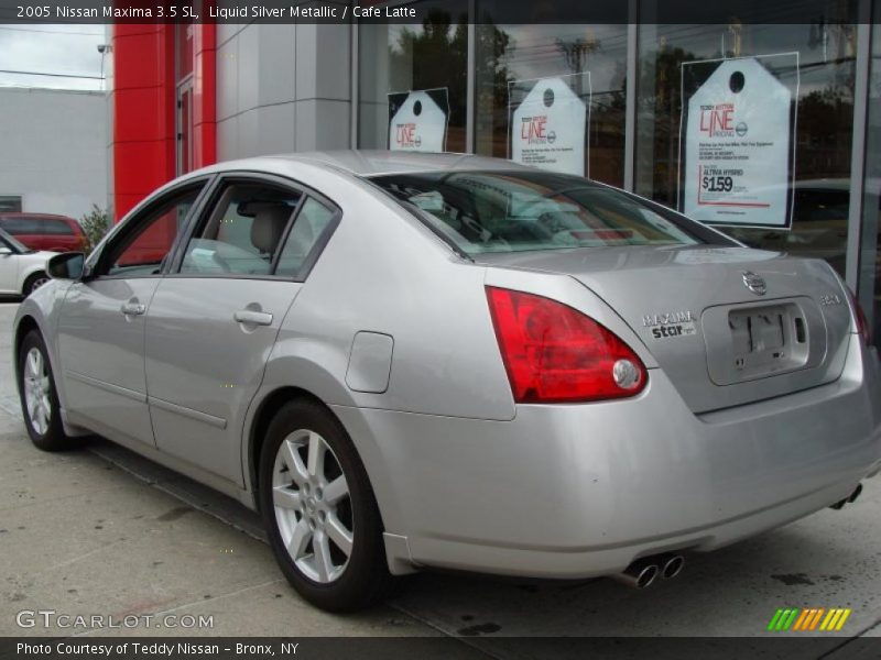 Liquid Silver Metallic / Cafe Latte 2005 Nissan Maxima 3.5 SL