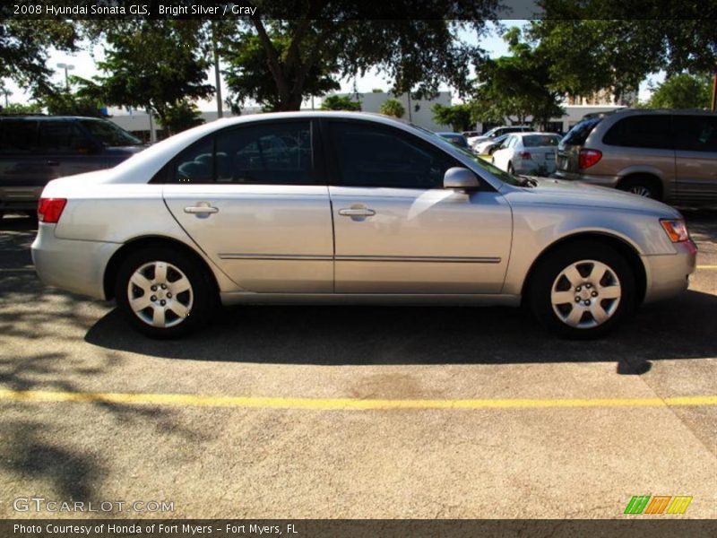 Bright Silver / Gray 2008 Hyundai Sonata GLS